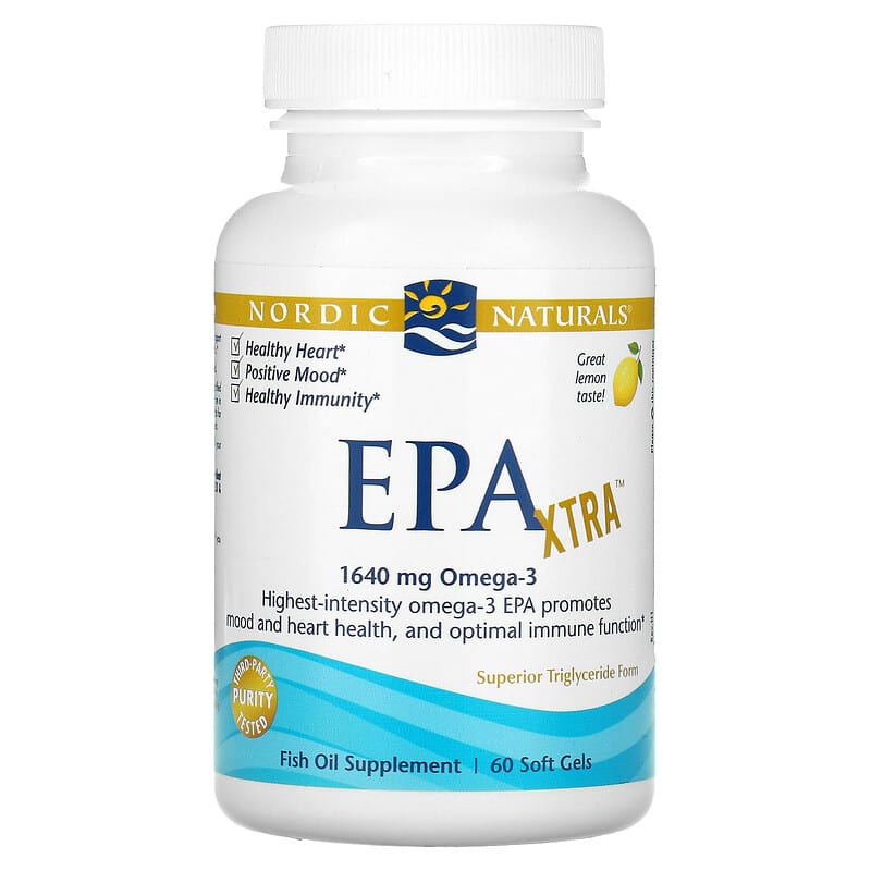 Nordic Naturals EPA Xtra Lemon 60 Soft Gels 768990017513