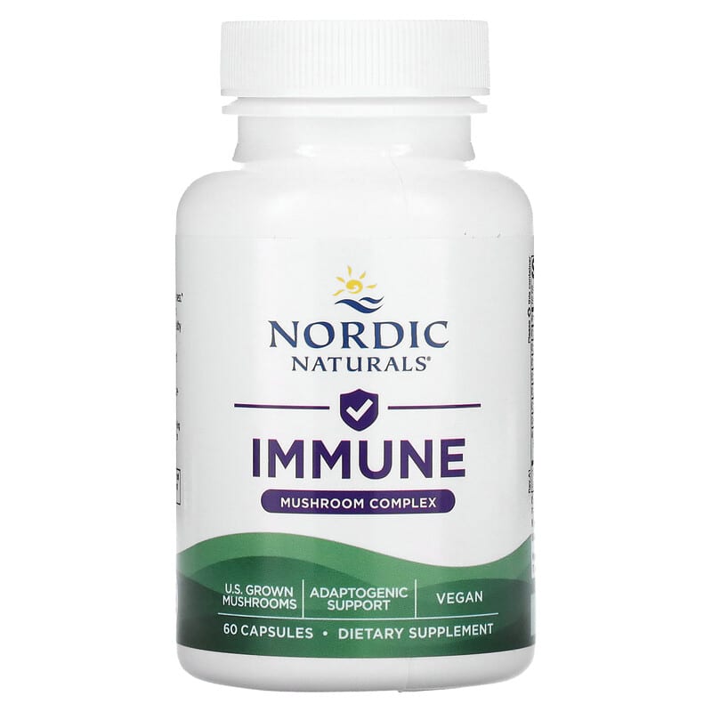 Nordic Naturals, Immune, Mushroom Complex, 60 Capsules 768990015717