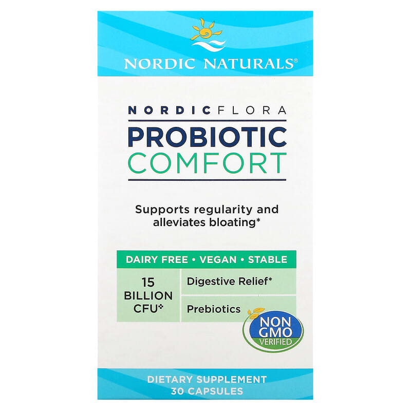 Nordic Naturals Nordic Flora Probiotic Comfort 15 Billion CFU 30 Capsules 768990016769