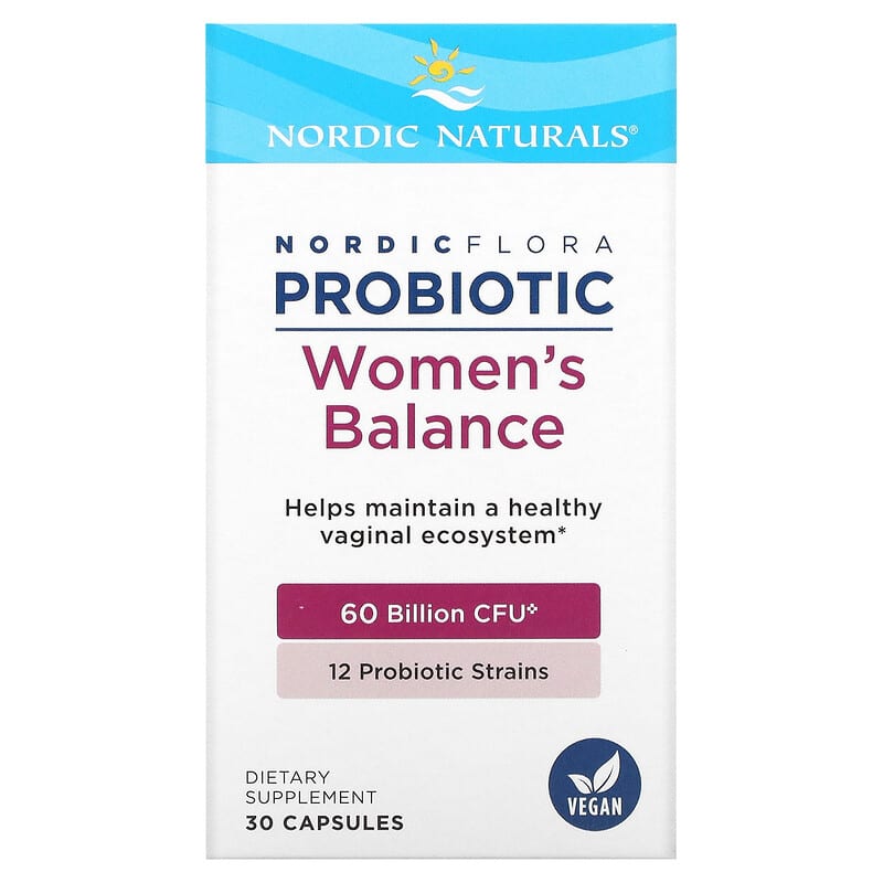 Nordic Naturals Nordic Flora Probiotic Women's Balance 60 Billion CFU 30 Capsules 768990016837