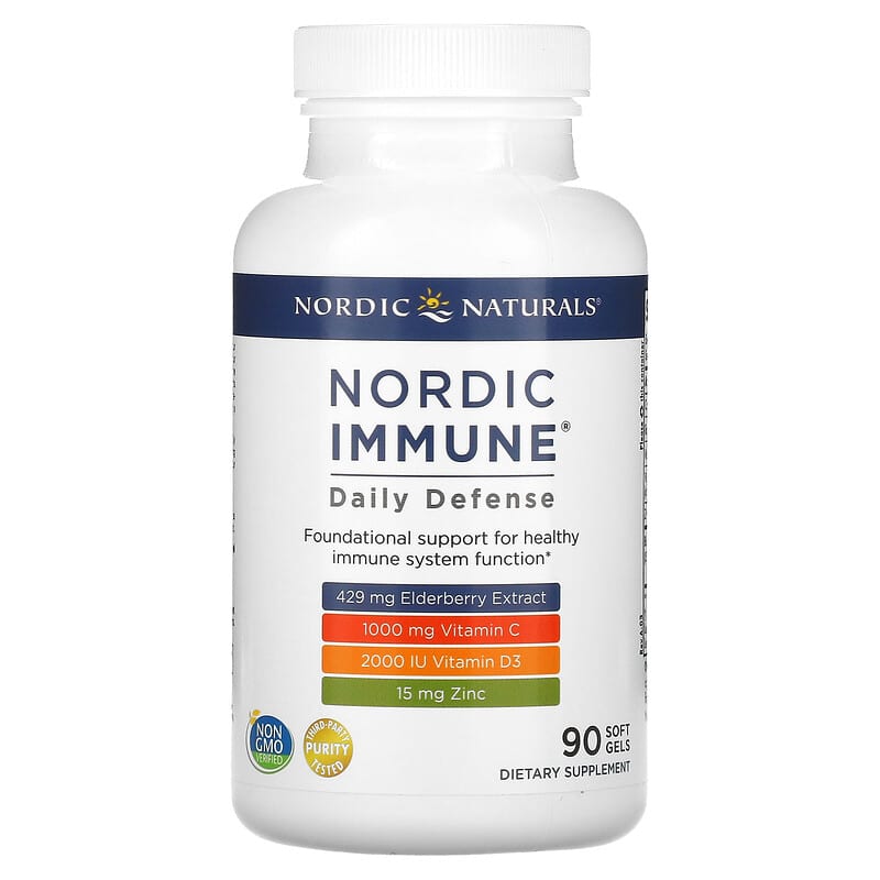 Nordic Naturals, Nordic Immune Daily Defense, 90 Soft Gels 768990015113