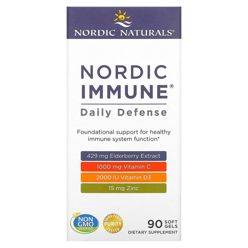 Nordic Naturals Nordic Immune Daily Defense 90 Soft Gels 768990015113
