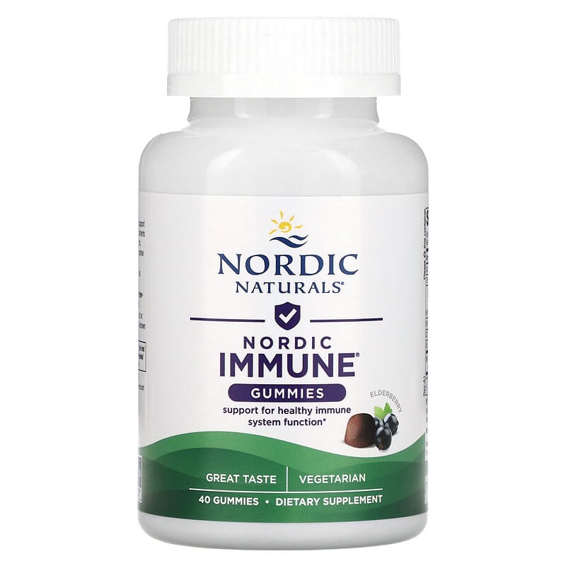 Nordic Naturals Nordic Immune Gummies Elderberry  40 Gummies 768990015144