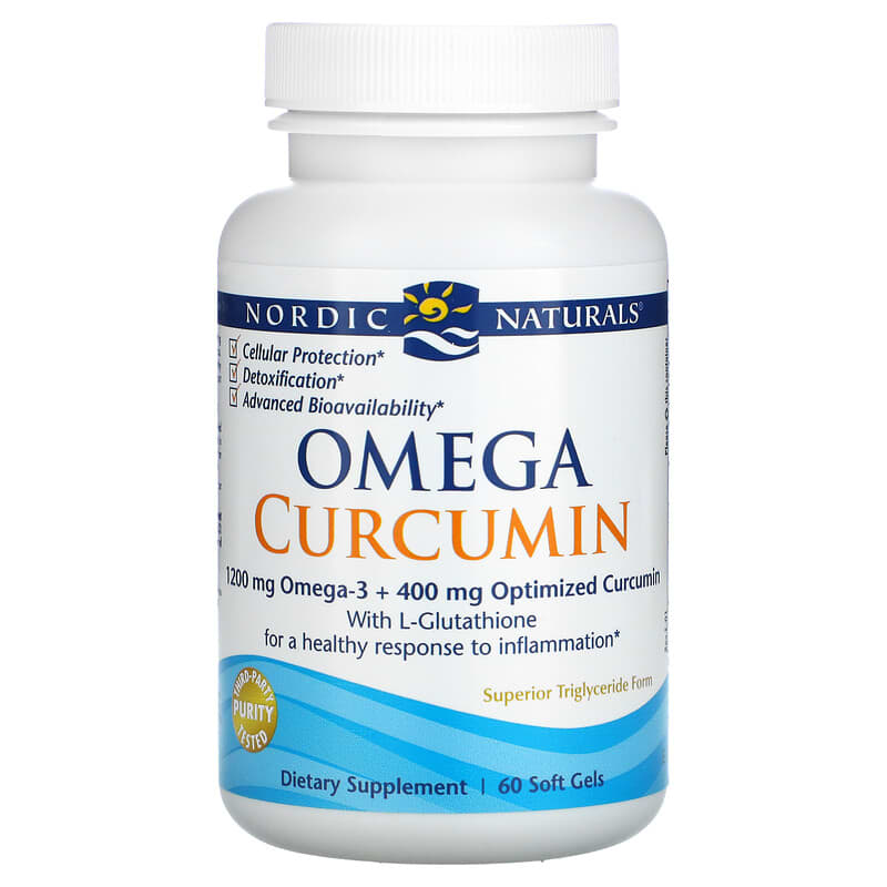 Nordic Naturals, Omega Curcumin, 1,200 mg, 60 Soft Gels 768990018756