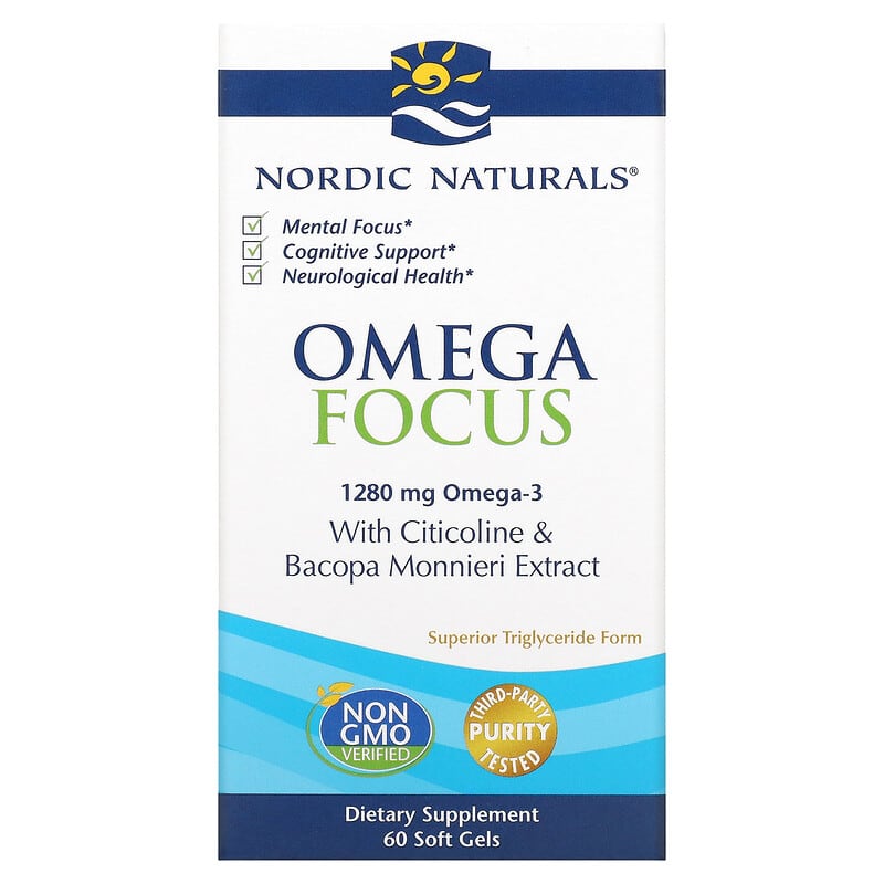 Nordic Naturals Omega Focus 1,280 mg 60 Soft Gels 768990018732