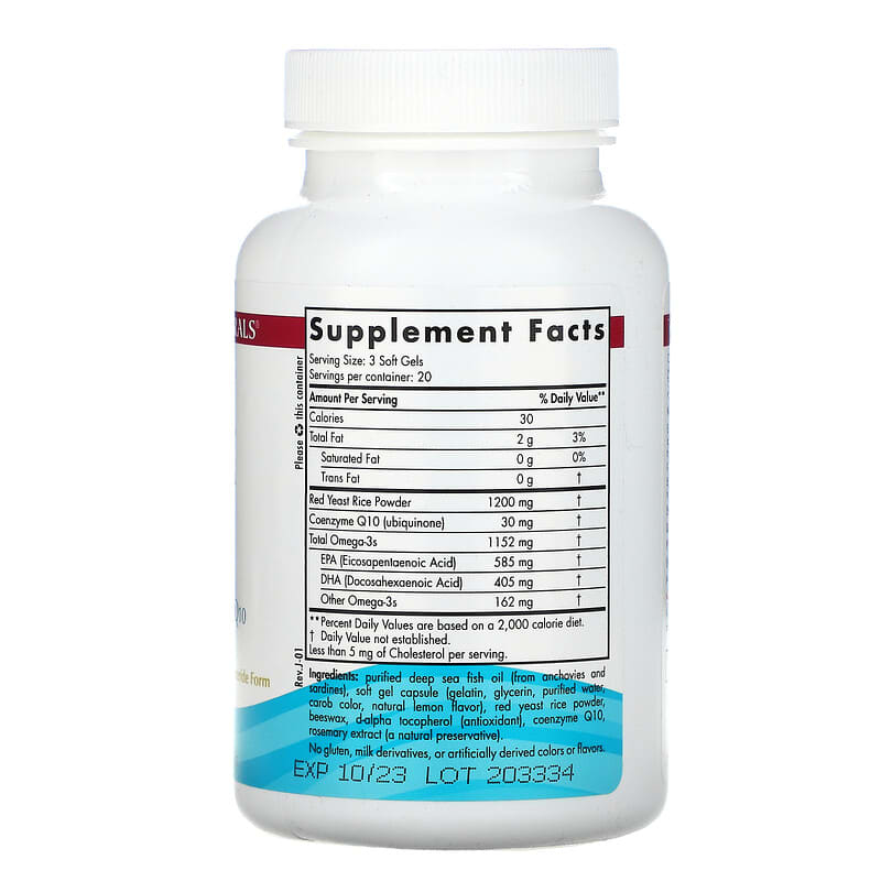 Nordic Naturals, Omega LDL With Red Yeast Rice and CoQ10, 384 mg, 60 Soft Gels 768990018602