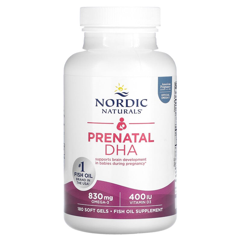 Nordic Naturals, Prenatal DHA, 180 Soft Gels 768990017483