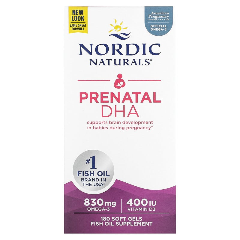 Nordic Naturals Prenatal DHA 180 Soft Gels 768990017483