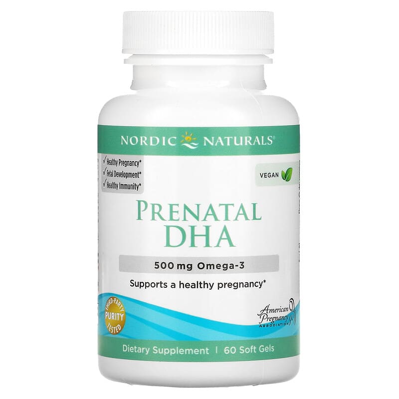 Nordic Naturals, Prenatal DHA, 250 mg, 60 Soft Gels 768990017476