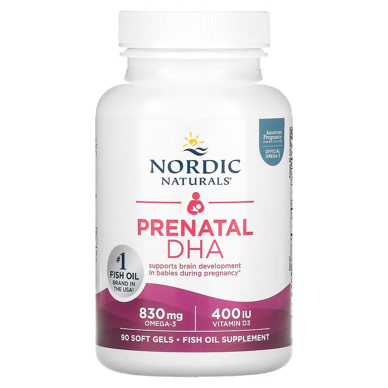 Nordic Naturals, Prenatal DHA, 90 Soft Gels 768990017414