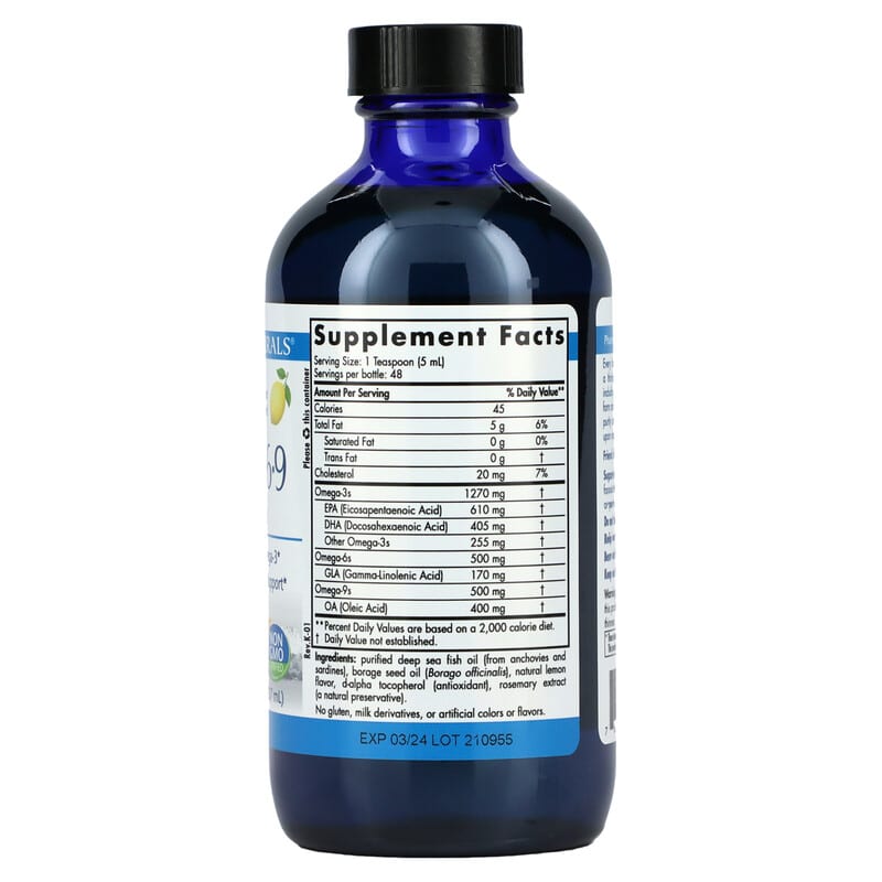 Nordic Naturals, ProEFA - 3-6-9, Lemon, 8 fl oz (237 ml) 768990040924