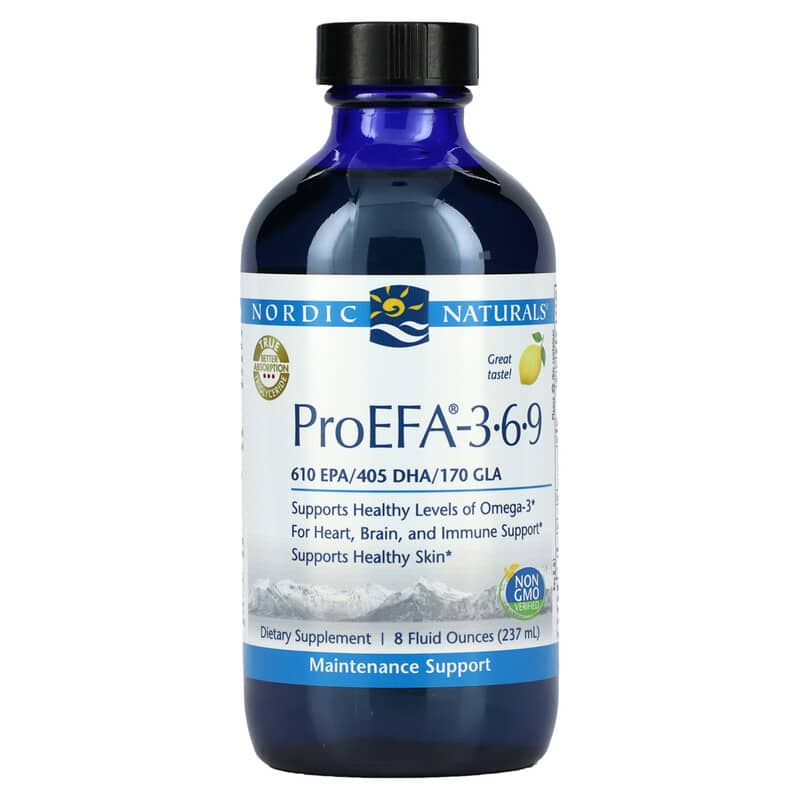 Nordic Naturals ProEFA - 3-6-9 Lemon 8 fl oz (237 ml) 768990040924