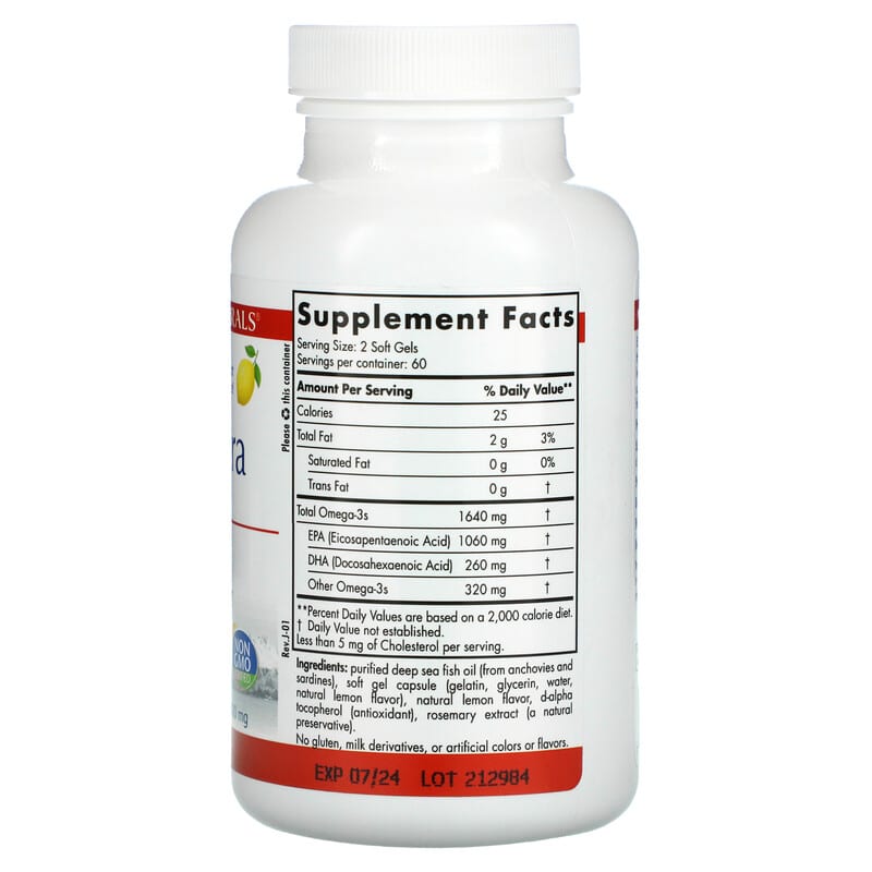 Nordic Naturals, ProEPA Xtra, Lemon, 1,000 mg, 120 Soft Gels 768990070631