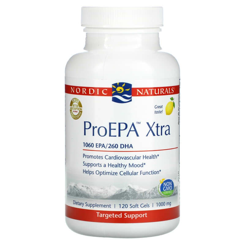 Nordic Naturals ProEPA Xtra Lemon 1,000 mg 120 Soft Gels 768990070631