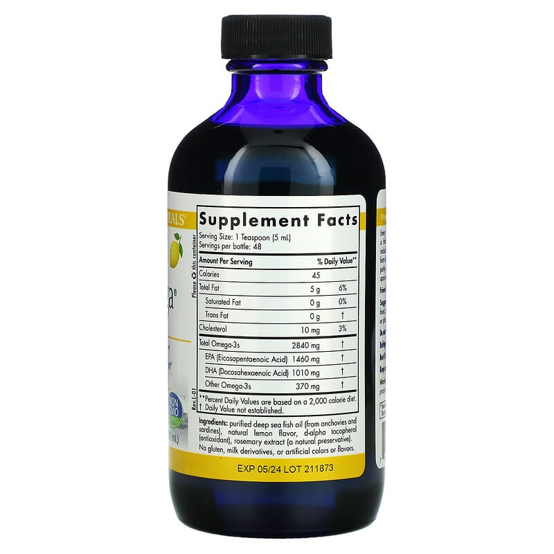Nordic Naturals, ProOmega, Lemon, 8 fl oz (237 ml) 768990121265