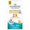 Nordic Naturals Ultimate Omega 2X with Vitamin D3 Lemon 60 Softgels 768990021558