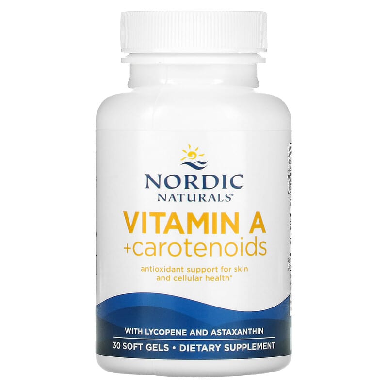 Nordic Naturals, Vitamin A + Carotenoids, 30 Softgels 768990015304