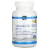 Nordic Naturals Vitamin D3 5000 Orange 5,000 IU 120 Soft Gels 768990016196
