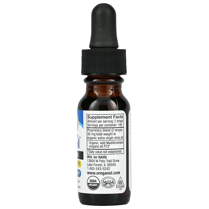 North American Herb & Spice Co., Oreganol, Super Strength, .45 fl oz (13.5 ml) 635824002277