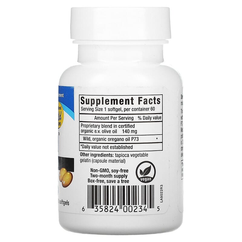North American Herb & Spice Co., Oreganol, Super Strength, 60 Softgels 635824002345
