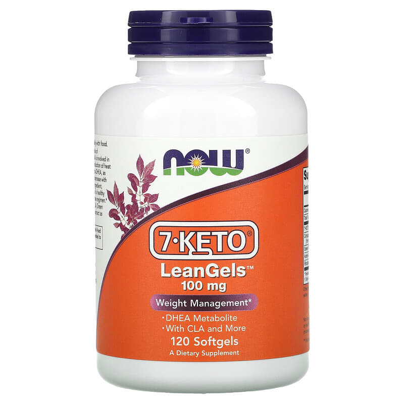 NOW Foods 7-Keto LeanGels 100 mg 120 Softgels 733739030245