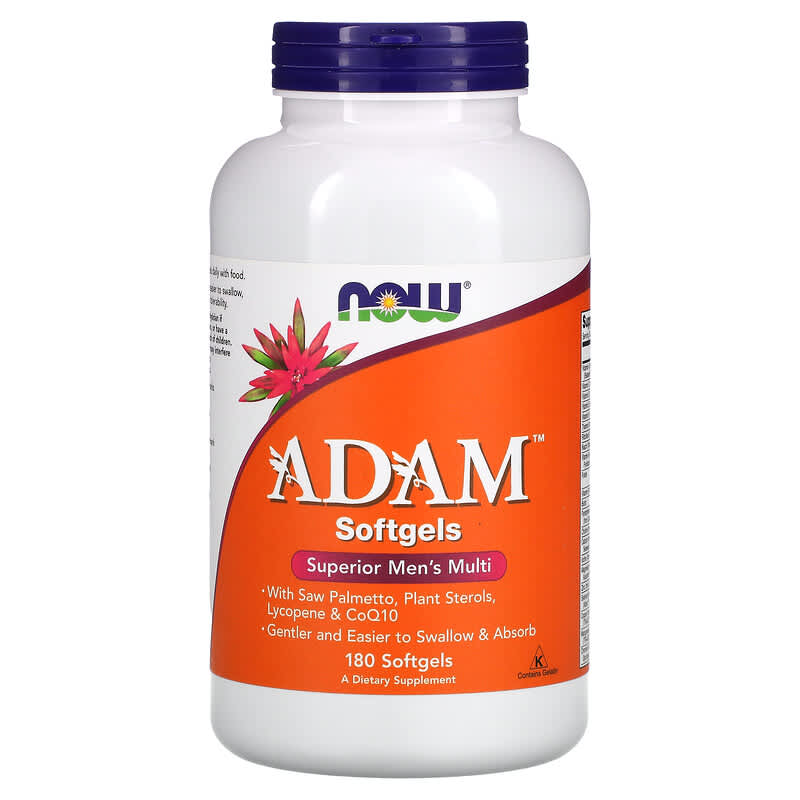 NOW Foods ADAM Superior Men's Multi 180 Softgels 733739038814