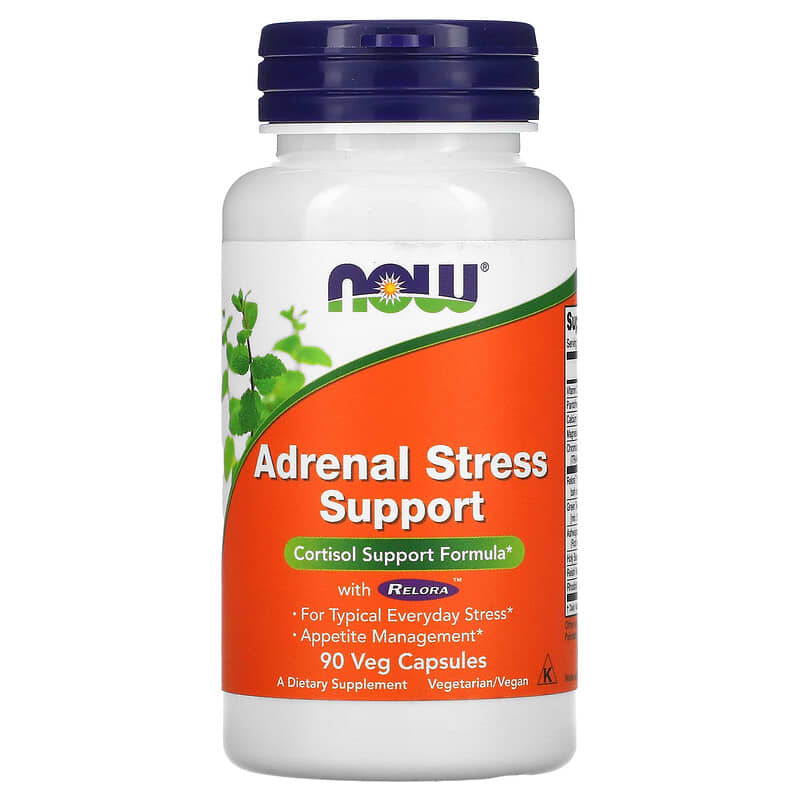 NOW Foods Adrenal Stress Support 90 Veg Capsules 733739033444
