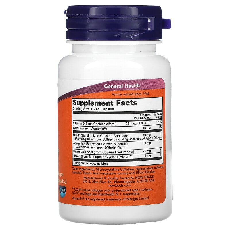 NOW Foods, Advanced UC-II Joint Relief, 60 Veg Capsules 733739031372