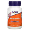 NOW Foods Astaxanthin 4 mg 60 Veggie Softgels 733739032515