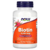 NOW Foods Biotin 5,000 mcg 120 Veg Capsules 733739004741
