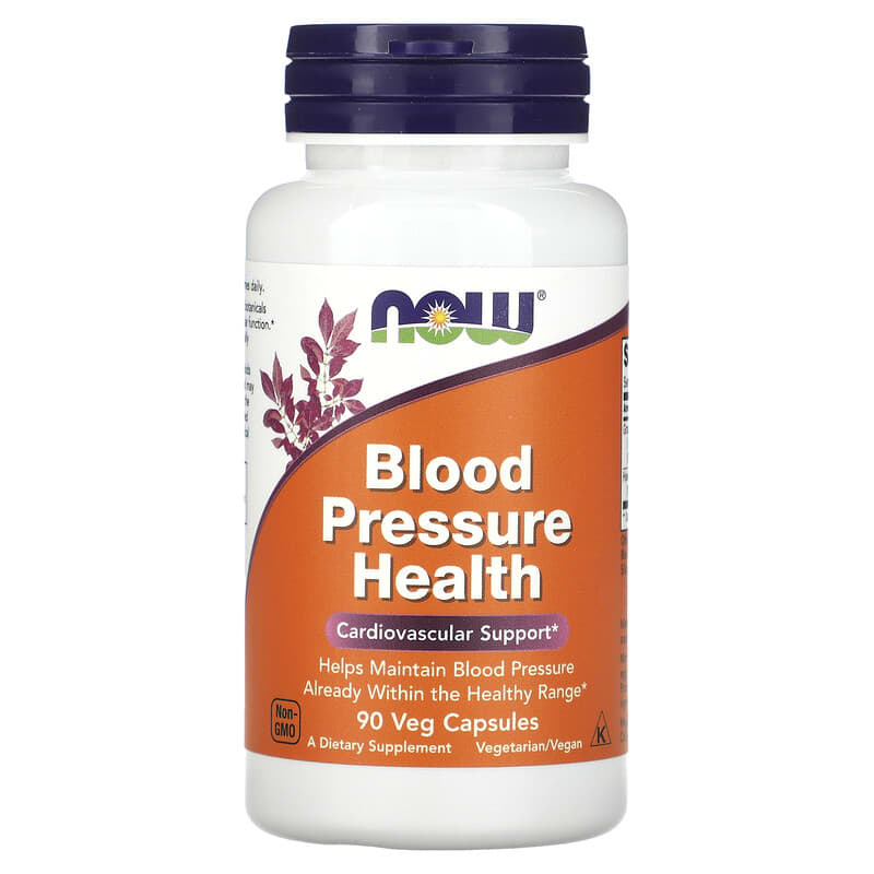 NOW Foods Blood Pressure Health 90 Veg Capsules 733739030665