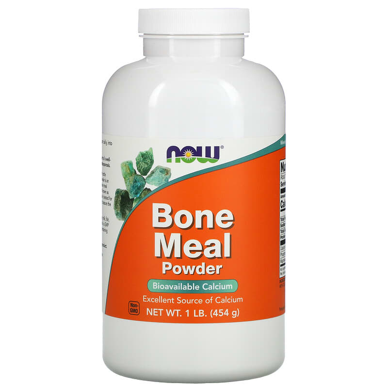 NOW Foods Bone Meal Powder 1 lb (454 g) 733739012203