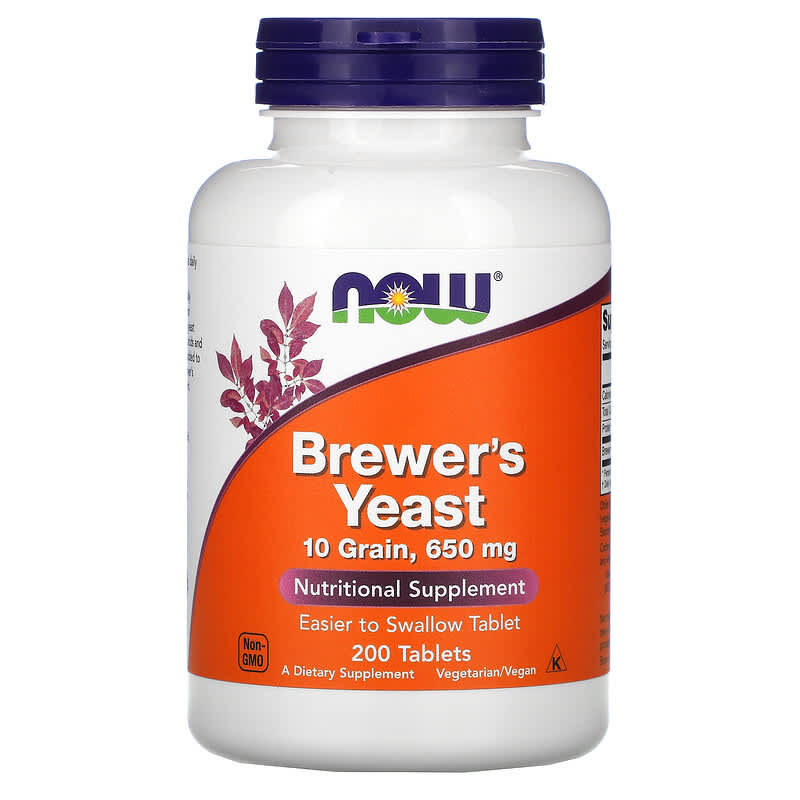 NOW Foods Brewer's Yeast 200 Tablets 733739024107