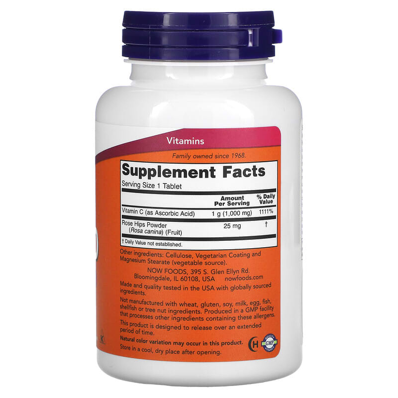 NOW Foods, C-1000, 100 Tablets 733739006806