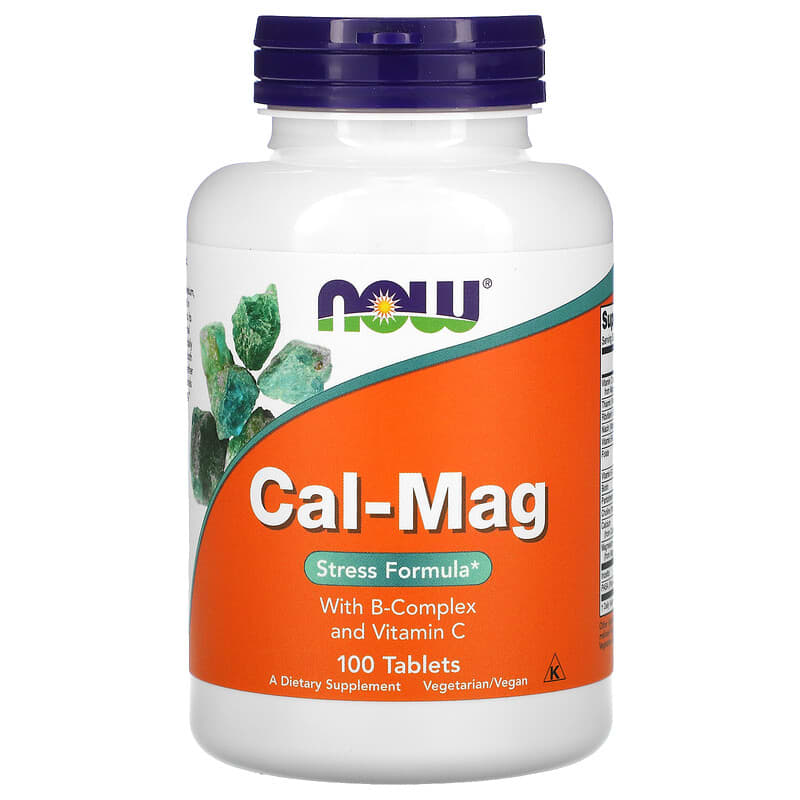 NOW Foods Cal-Mag Stress Formula 100 Tablets 733739012753