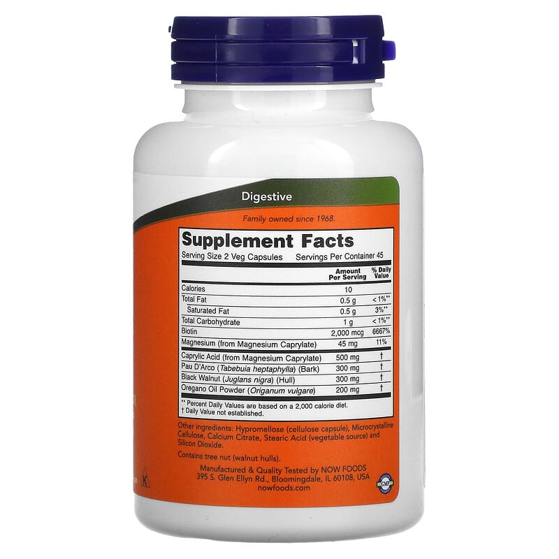 NOW Foods, Candida Support, 90 Veg Capsules 733739033086