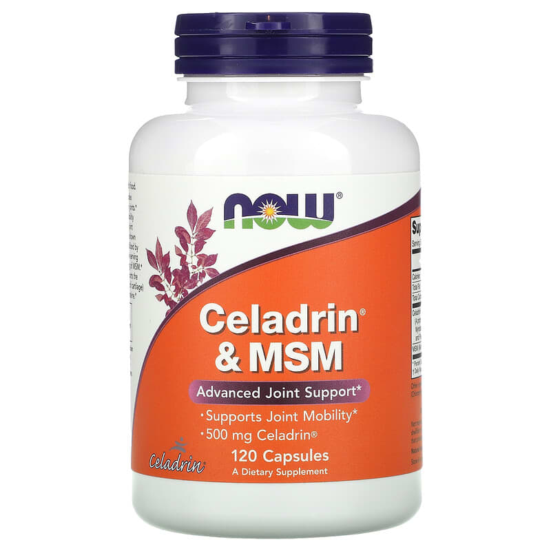 NOW Foods Celadrin & MSM 120 Capsules 733739030160