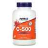 NOW Foods Chewable C-500 Orange Juice Flavor 100 Tablets 733739006301