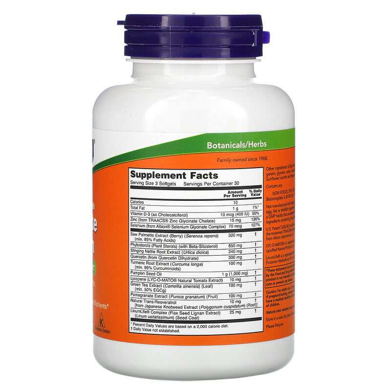 NOW Foods, Clinical Strength Prostate Health, 90 Softgels 733739033482