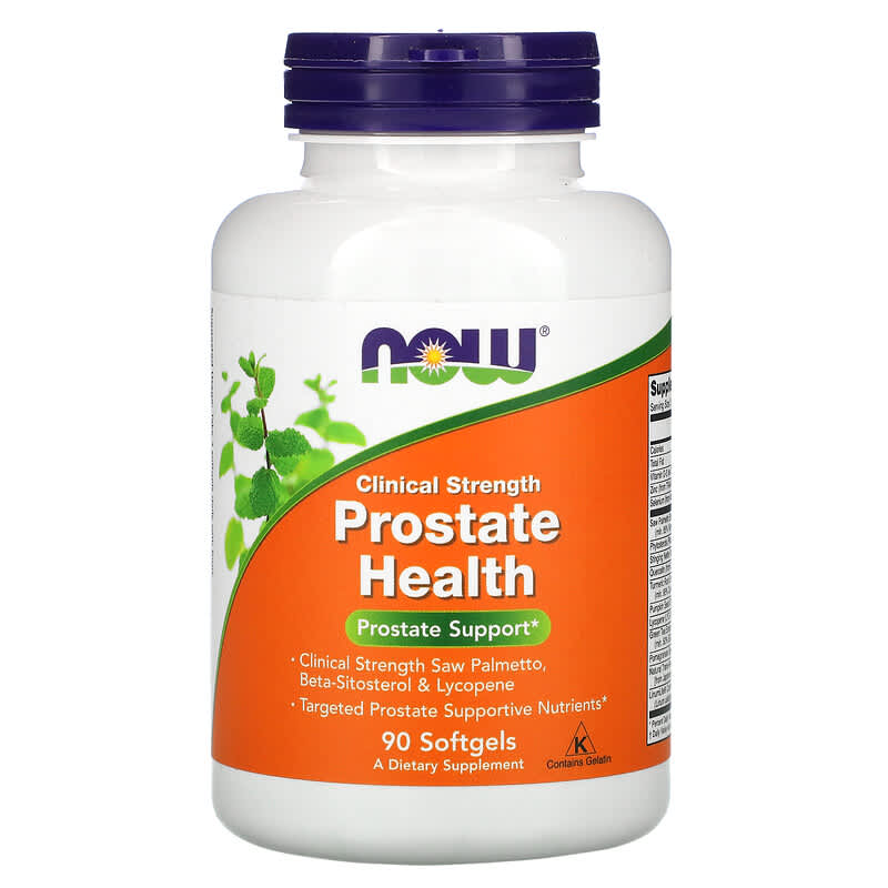 NOW Foods Clinical Strength Prostate Health 90 Softgels 733739033482