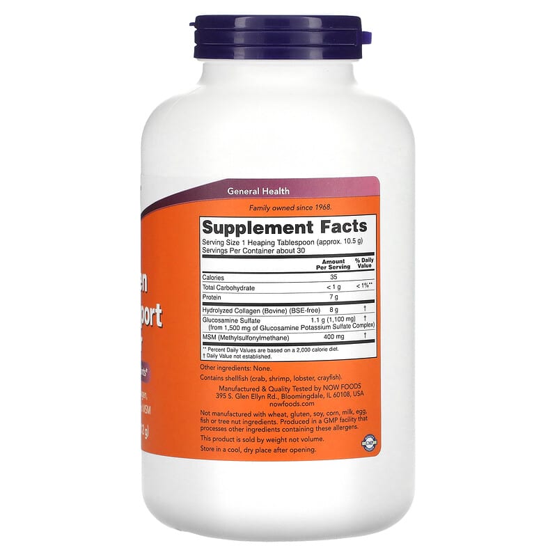 NOW Foods, Collagen Joint Support Powder, 11 oz (312 g) 733739032911