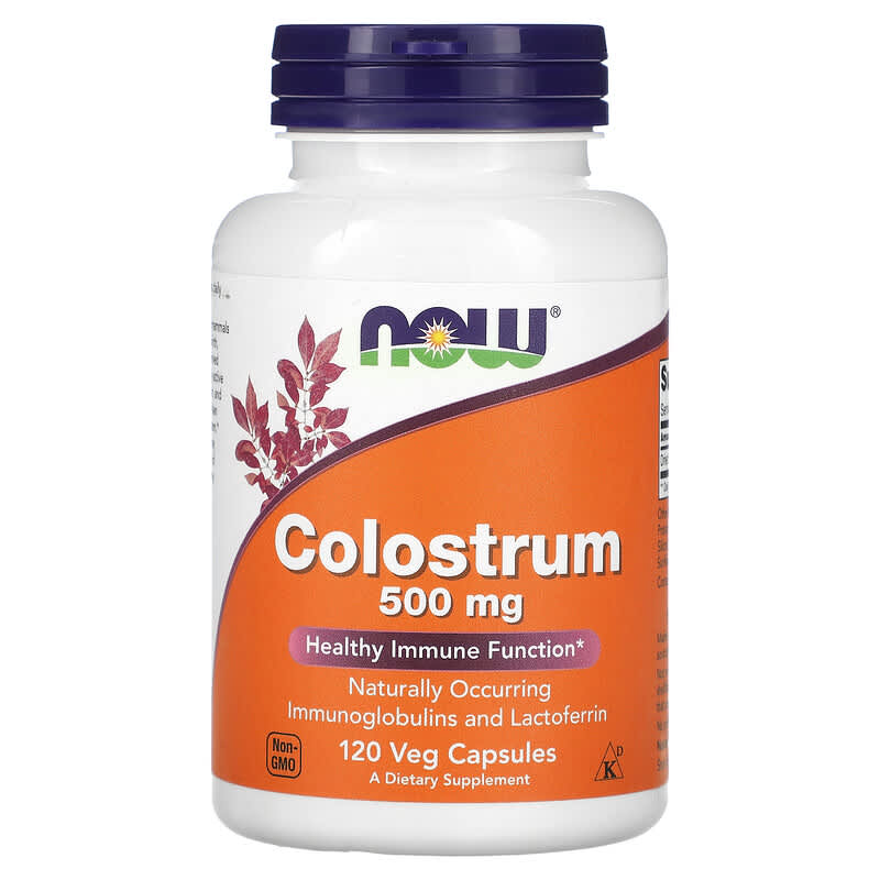 NOW Foods Colostrum 500 mg 120 Veg Capsules 733739032164