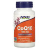NOW Foods CoQ10 with Hawthorn Berry 100 mg 90 Veg Capsules 733739032126