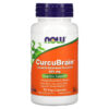 NOW Foods CurcuBrain Cognitive Support 400 mg 50 Veg Capsules 733739023957