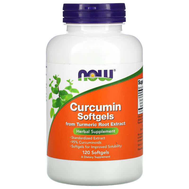 NOW Foods Curcumin Softgels 120 Softgels 733739049391
