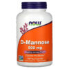 NOW Foods D-Mannose 500 mg 240 Veg Capsules 733739028167