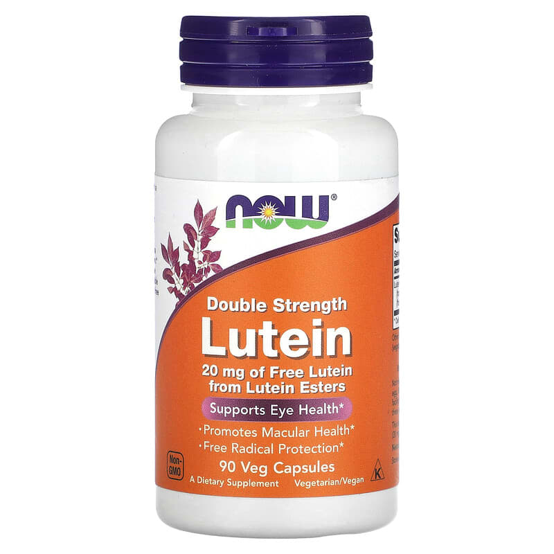 NOW Foods Double Strength Lutein 90 Veg Capsules 733739030696