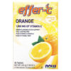 NOW Foods Effer-C Effervescent Drink Mix Orange 1,000 mg 30 Packets .26 oz (7.5 g) Each 733739006134