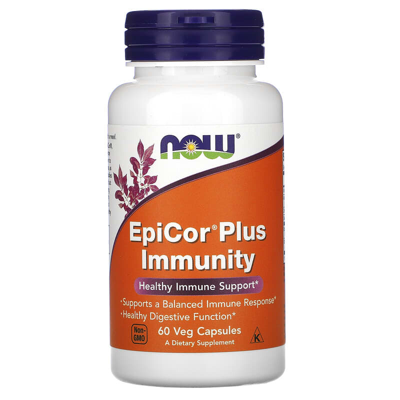 NOW Foods EpiCor Plus Immunity 60 Veg Capsules 733739030375