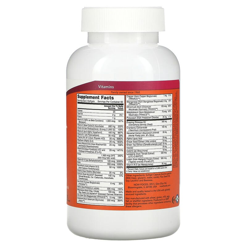 NOW Foods, EVE, Superior Women's Multi, 180 Softgels 733739038036